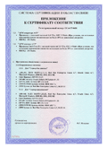Приложение к сертификату соответствия 2