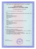 Приложение к сертификату соответствия 3